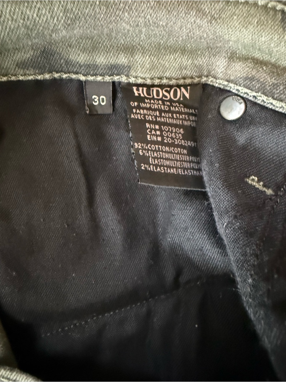 Hudson Colby Ankle Cargo skinny Camouflage Print Jeans Size 30 - Picture 9 of 11